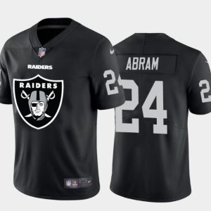 Nike Raiders #24 Abram Team Big Logo Number Vapor Untouchable Limited Jersey