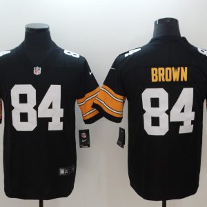 2018 Pittsburgh Steelers #84 Brown Vapor Untouchable Player Limited Black Jersey
