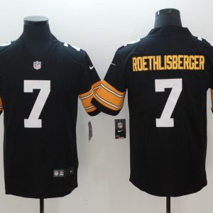 2018 Pittsburgh Steelers #7 Roethlisberger Vapor Untouchable Player Limited Black Jersey