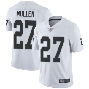 Men's Las Vegas Raiders Raiders #27 Trayvon Mullen White Vapor Untouchable Limited Jersey