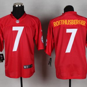 2014 Nike NFL Pittsburgh steelers #7 Roethlisberger Red QB Jersey