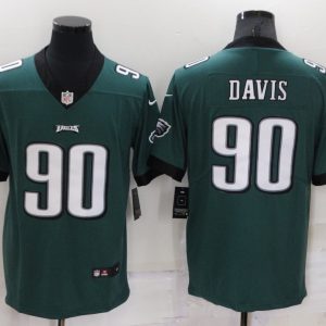 Men's Philadelphia Eagles #90 Davis Green Vapor Untouchable Limited Jersey
