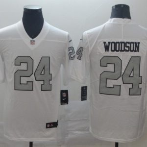 Nike Raiders #24 Woodson White Color Rush Limited Jersey