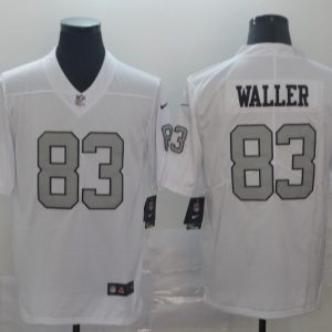 Nike Raiders #83 Waller White Color Rush Limited Jersey