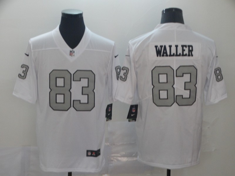Nike Raiders #83 Waller White Color Rush Limited Jersey