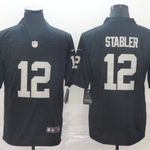 Nike NFL Raiders #12 Stabler Black Vapor Untouchable Limited Stitched Jersey