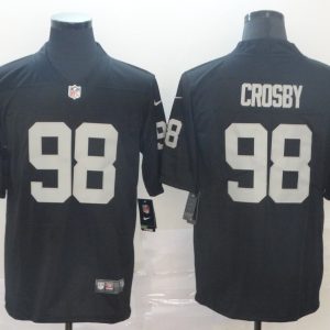 Men's Nike Oakland Raiders #98 Maxx Crosby Black Vapor Untouchable Limtied Jersey