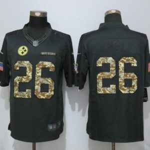 New Pittsburgh Steelers 26 Bell Anthracite Salute To Service Limited Jersey