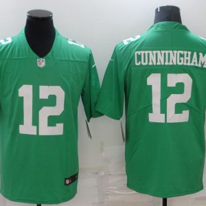 Men's Philadelphia Eagles #12 Cunningham Green Vapor Untouchable Limited Jersey