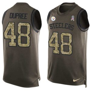 NFL Pittsburgh Steelers #48 Dupree Limited Green Salute to Service Tank Top