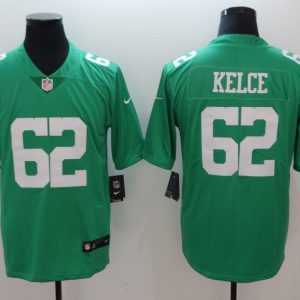 Men's Philadelphia Eagles #62 Kelce Green Vapor Untouchable Limited Jersey