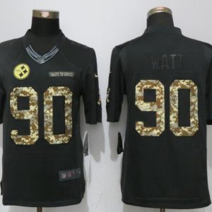NEW Nike Pittsburgh Steelers 90 Watt Anthracite Salute To Service Limited Jersey