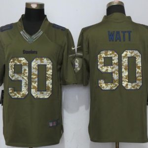NEW Nike Pittsburgh Steelers 90 Watt Green Salute To Service Limited Jersey