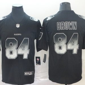 Oakland Raiders #84 Antonio Brown 2019 Black Smoke Fashion Limited Men Jersey