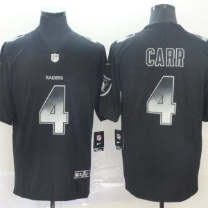 Oakland Raiders #4 Derek Carr2019 Black Smoke Fashion Limited Men Jersey