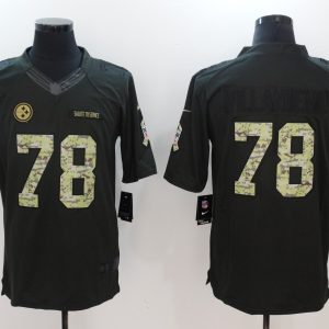 NFL Pittsburgh Steelers #78 Villanueva Salute to Service Jersey