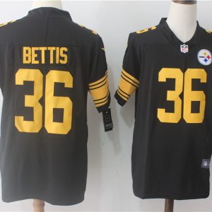 NFL Pittsburgh Steelers #36 Bettis Black Vapor Limited Jersey