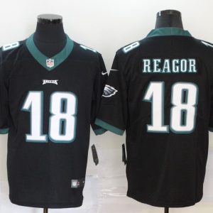 Men's Nike Philadelphia Eagles #18 Reagor Black Vapor Untouchable Limited Jersey