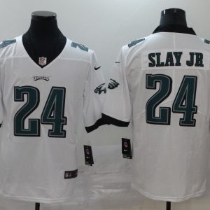 Men's Nike Philadelphia Eagles #24 Slay Jr White Vapor Untouchable Limited Player Jersey