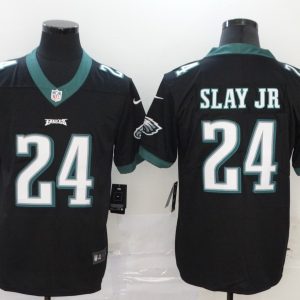 Men's Nike Philadelphia Eagles #24 Slay Jr Black Vapor Untouchable Limited Player Jersey