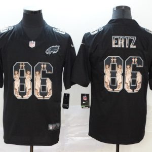 Men's Philadelphia Eagles #86 Zach Ertz 2019 Black Statue Of Liberty Limited Jersey