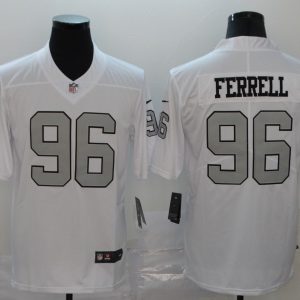 Nike Raiders #96 Clelin Ferrell White 2019 NFL Draft Color Rush Limited Jersey
