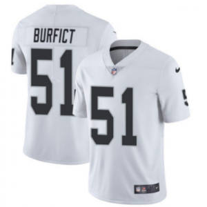 Nike Oakland Raiders #51 Burfict White Vapor Untouchable Limited Jersey