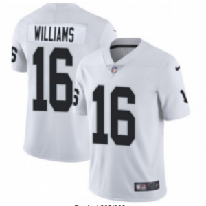 Nike Oakland Raiders #16 Williams White Vapor Untouchable Limited Jersey