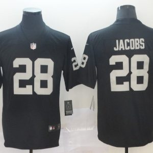 Nike Oakland Raiders #28 Josh Jacobs Black Men's Stitched NFL Vapor Untouchable Limited Jersey