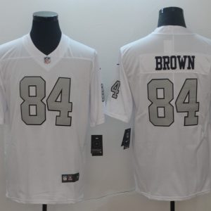 2019 NFL Oakland Raiders #84 Brown White Color Rush Limited Jersey
