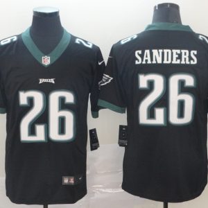 Men's Nike Philadelphia Eagles #26 Sanders Black Vapor Untouchable Limited Player Jersey