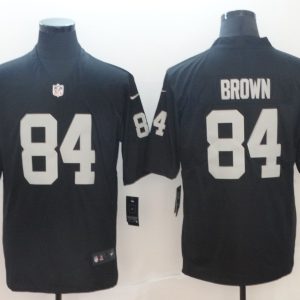 Men's 2019 Oakland Raiders #84 Brown Vapor Untouchable Black Limited Jersey