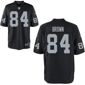 New 2019 Oakland Raiders #84 Antonio Brown Men's Stitched Black Elite Jersey