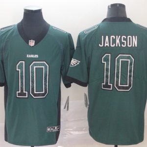 Nike Philadelphia Eagles #10 DeSean Jackson Green Drift Fashion Color Rush Limited Jersey