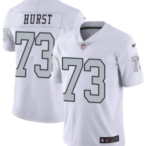 New Nike Oakland Raiders #73 Hurst White Color Rush Limited Jersey