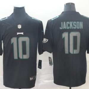 Nike Eagles #10 DeSean Jackson Black Impact Limited Men Jersey