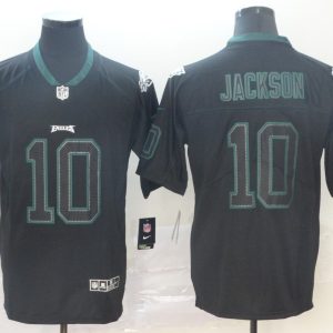 Nike Eagles #10 DeSean Jackson Black Shadow Limited Men Jersey