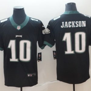 Men's Nike Philadelphia Eagles #10 Jackson Black Vapor Untouchable Limited Player Jersey