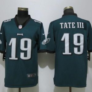 Men's Nike Philadelphia Eagles #19 Golden Tate Green Vapor Untouchable Limited Player Jersey