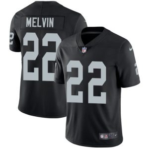 Men's Oakland Raiders #22 Rashaan Melvin Black Home NFL Nike Vapor Untouchable Limited Jersey