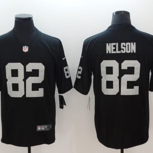 Nike Raiders #82 Jordy Nelson Black Men's Stitched NFL Vapor Untouchable Limited Jersey