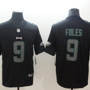 Nike 2018 Philadelphia Eagles #9 Foles Fashion Impact Black Color Rush Limited Jersey