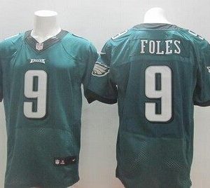 Nike Philadelphia Eagles #9 Nick Foles Green Elite Jersey