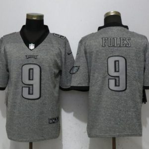 New Nike Philadelphia Eagles 9 Foles Gray 2017 Vapor Untouchable Men's Stitched Gridiron Gray Limited