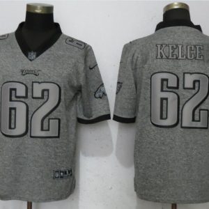 New Nike Philadelphia Eagles 62 Kelce Gray 2017 Vapor Untouchable Men's Stitched Gridiron Gray Limited