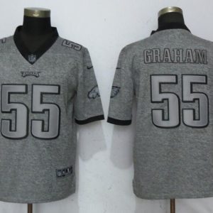 New Nike Philadelphia Eagles 55 Graham Gray 2017 Vapor Untouchable Men's Stitched Gridiron Gray Limited