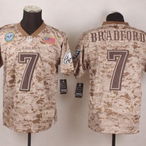 Nike Philadelphia Eagles #7 Bradford USMC Camo Jersey