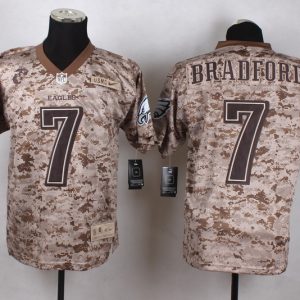 Nike Philadelphia Eagles #7 Bradford USMC Camo Limited Jersey