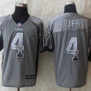 2014 New Nike Okaland Raiders 4 Carr Drift Fashion Grey Elite Jerseys
