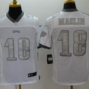 Nike Philadelphia Eagles #18 Maglin Platinum Limited Jersey